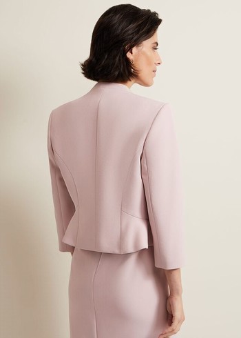 Phase Eight Daisy Peplum Jackets Pink USA | 2194378-TB